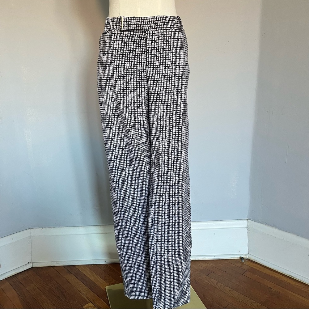 Calvin Klein black/white checkered dress pants